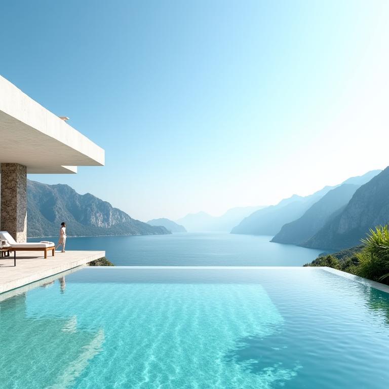 Luxury villa with infinity pool